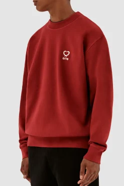 Sale Carlos Small Heart Crewneck Sweaters