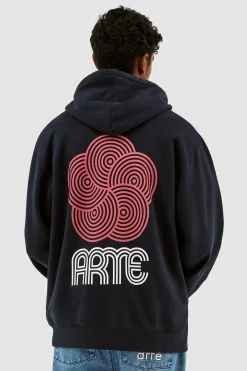 Hot Hank Back Circle Flower Hoodies