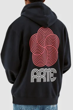 Hot Hank Back Circle Flower Hoodies